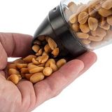 APS - 40517 - Snackdispenser - Glas - Roestvrij Staal Deksel, Ø 8,5 cm, Hoogte 15,5 cm