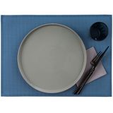 APS - Set van 6 - Placemat - Lichtblauw - Hittebestendig, Waterafstotend, Anti-Slip, Afwasbaar, 33 x 45 cm