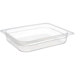 APS 82112 GN 1/2 transparante PP-container met literschaal, 32,5 x 26,5 x 6,5 cm, 3,9 liter