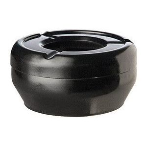 APS 83611 melamine asbak, Ø 10 x 4 cm, zwart