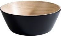 APS - Frida - Melamine Kom - Zwart - Ø 20 cm x H 7,5 cm, Volume 1,2 Liter, Vaatwasmachinebestendig