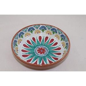 APS 84689 schaal ""Arabesque"", melamine schaal 20,5 cm diameter, hoogte 5,5 cm, interieurdecoratie: Spaans design, buitendecoratie: terracotta look, 1,1 liter