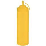 APS knijpfles, set van 6 Ø 7 cm, H: 26,5 cm, 760 ml polyethyleen, geel met schroefdeksel met dop Vulopening: Ø 5,5 cm