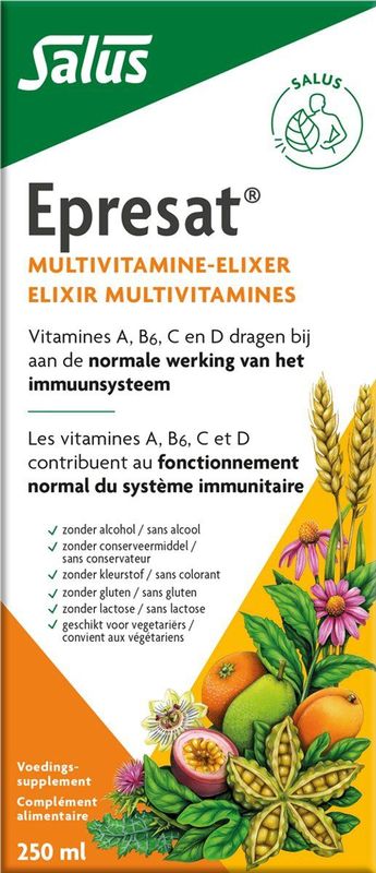 Salus Epresat Multivitamine - Vitaminen - Weerstand – Vloeibare multivitamine – 250 ml