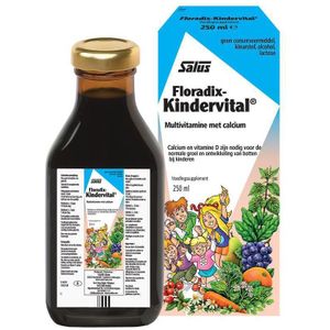 Salus Floradix-Kindervital - Vitaminen - Botten groei bij kinderen - Met calcium vitamine D – 250ml