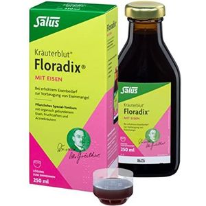 Salus Kruidenbloed Floradix met ijzer - oplossing voor inname 1 x 250 ml - bij verhoogde ijzerbehoefte ter voorkoming van ijzertekort - speciale plantaardige tonicum