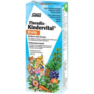 Salus Floradix-Kindervital fruity - Vitaminen - Botten groei bij kinderen - calcium vitamine D - 250 ml