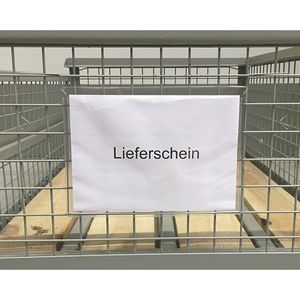 Insteekhoes voor documenten, met draadbeugel, A4, zonder regenklep, VE = 100 stuks