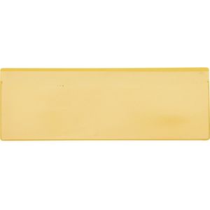 Etikethouders, VE = 50 stuks, met magneetstrook, b x h = 220 x 80 mm, VDA, geel