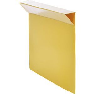 Etikethoezen, VE = 100 stuks, voor houten opzetrand, voor papierformaat A5, geel