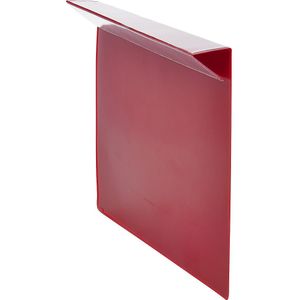 Etikethoezen, VE = 100 stuks, voor houten opzetrand, voor papierformaat A5, rood