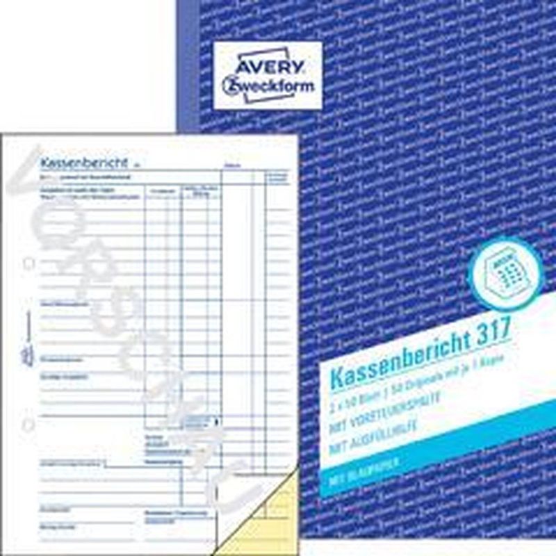 Avery Zweckform Formularbuch Gutschein A6 quer fälschungssicher 2x50 B