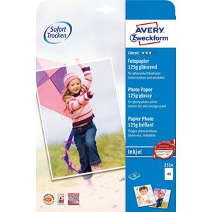 Fotopapier Avery A4 125gr wit doos a 20 vel