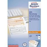 200 AVERY Zweckform SEPA-Überweisungsschein/-Zahlschein Bankformulare