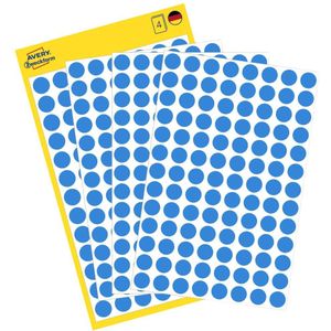 AVERY Zweckform Klebepunkte 3011 blau Ø 8,0 mm, 416 St.