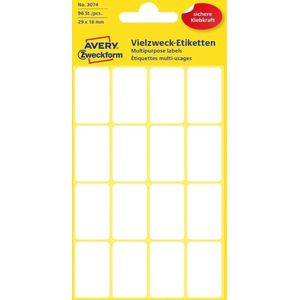 Etiket az 3074 29x18mm wit 96stuks