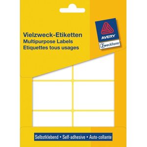 Huismerk Avery 3337 Handmatige Etiket 54x35mm Wit