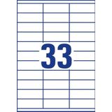 Avery Zweckform 3421 universele etiketten 70 x 25,4 mm (3300 etiketten)