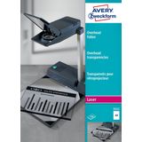 Avery-Zweckform 3552 OHP Laserfolie - DIN A4 - Transparant - 100 Stuk