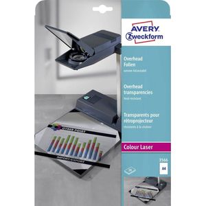 Avery-Zweckform 3566 Folie voor Overheadprojectoren DIN A4 - Zwart/Wit - Kleur