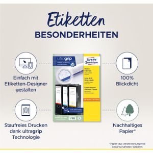 AVERY® Zweckform Ordner-Etiketten, ultragrip, 700 Stück