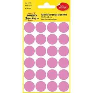 AVERY Zweckform Klebepunkte 3117 rosa Ø 18,0 mm