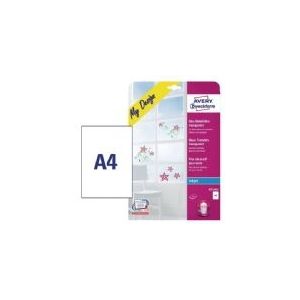Avery-Zweckform My Design Glas MD3002 Decoratief Glasfolie DIN A4 Inkjet Transparant 4 Stuk(s)
