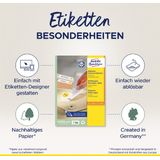 Avery - Afneembare Etiketten - Wit - 96 x 50,8 mm - 250 Stuks