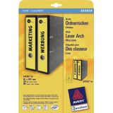 Avery Zweckform L4755-20 ordnerrugetiketten ft 29,7 x 6,1 cm (b x h), 60 etiketten, geel