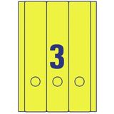 Avery Zweckform - Gekleurde Ordneretiketten - Blauw - 100% Opaak - Permanent