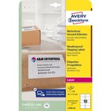 Avery L7992-25 ultra-sterke verzendetiketten A4 99,1 x 57 mm wit (250 etiketten)