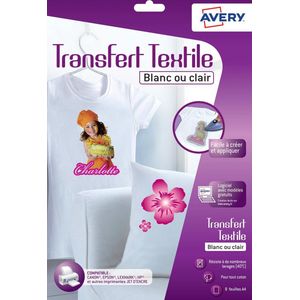 T-shirt Transfer Avery C9405-8 A4 8vel - Pak A 8 Vel