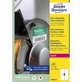 Avery Zweckform Folien-Etiketten ultra-resistent A4 105x148mm VE=200 E