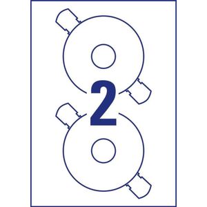 40 AVERY Zweckform CD-Etiketten C6074-20 weiß