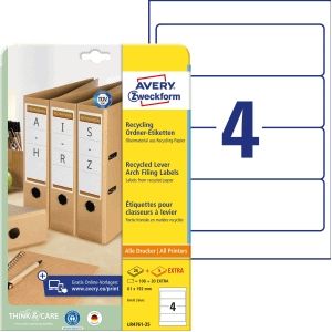 Avery Zweckform ordneretiketten voor DIN A4 wit (gerecycled)