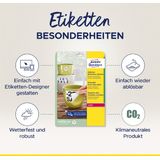 AVERY Zweckform L4716REV-20 Foliestickers - Wit - Ø30mm - 960 Stuks - Waterbestendig