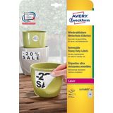 AVERY Zweckform L4716REV-20 Foliestickers - Wit - Ø30mm - 960 Stuks - Waterbestendig