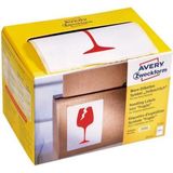 Avery Zweckform Warnetiketten 'Vorsicht Glas' 100x74 mm weiß VE=200 St
