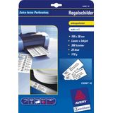 AVERY Zweckform C32258-25 Plankborden - Wit - 105 x 38 mm - 25 Vellen