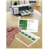 Avery visitekaarten 200 g/m², Ft 85 x 54 mm (10 per blad), doos van 10 blad