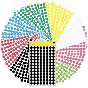 AVERY Zweckform Klebepunkte 59994 schwarz, rot, blau, grün, gelb, weiß, leuchtrot, leuchtgrün (59994)