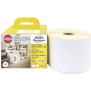 Avery® Zweckform Rollenetiketten, kompatibel mit DYMO® LabelWriter™ Serie 300/400/450/4XL/Wireless, permanenthaftend, B 190 x H 59 mm, weiß, 170 Stück