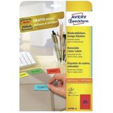 Avery Zweckform - L4790-20 - Etiket - Rood - 38.1x21.2mm - 1300 Stuks