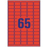 Avery Zweckform - L4790-20 - Etiket - Rood - 38.1x21.2mm - 1300 Stuks