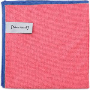 Microvezeldoek professional rood 38x38cm 10 stuks