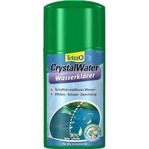 Tetra Pond CrystalWater - Waterzuiveraar tegen vertroebelingen voor kristalhelder water in de tuinvijver, 250 ml fles
