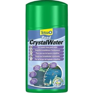 Tetra Pond CrystalWater - Waterzuiveraar tegen vertroebelingen voor kristalhelder water in de tuinvijver, 1 liter fles