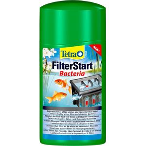 Tetra Pond FilterStart – zeer actieve bacteriemix van filter- en reinigingsbacteriën, verlengt de reinigingsintervallen van de vijverfilter, 500 ml