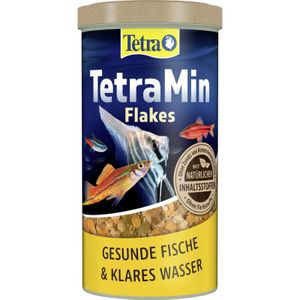 Min Zierfischfutter Flakes 1 l Fischfutter - Tetra