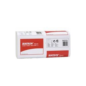 Katrin vouwhanddoek W-vouw Classic one stop 2laags, afm 23,5x34 en 21x110vel